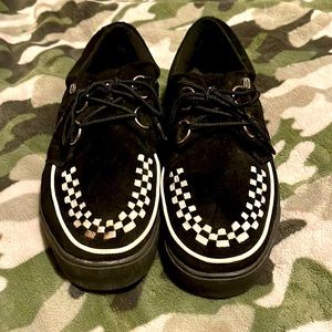 TUK suede white interlace sneakers